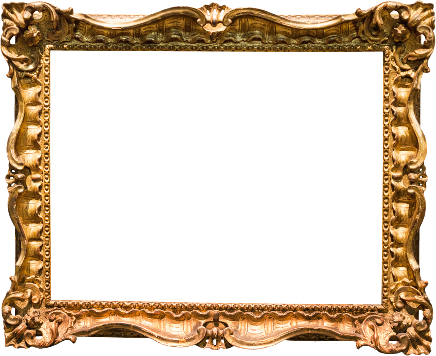 Horizontal Wide Baroque Wooden Picture Frame